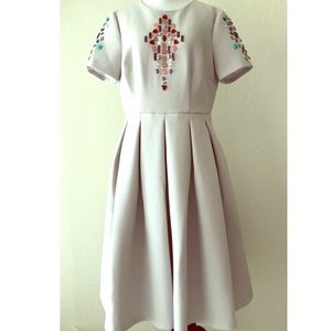 ASOS fit and flare midi dress